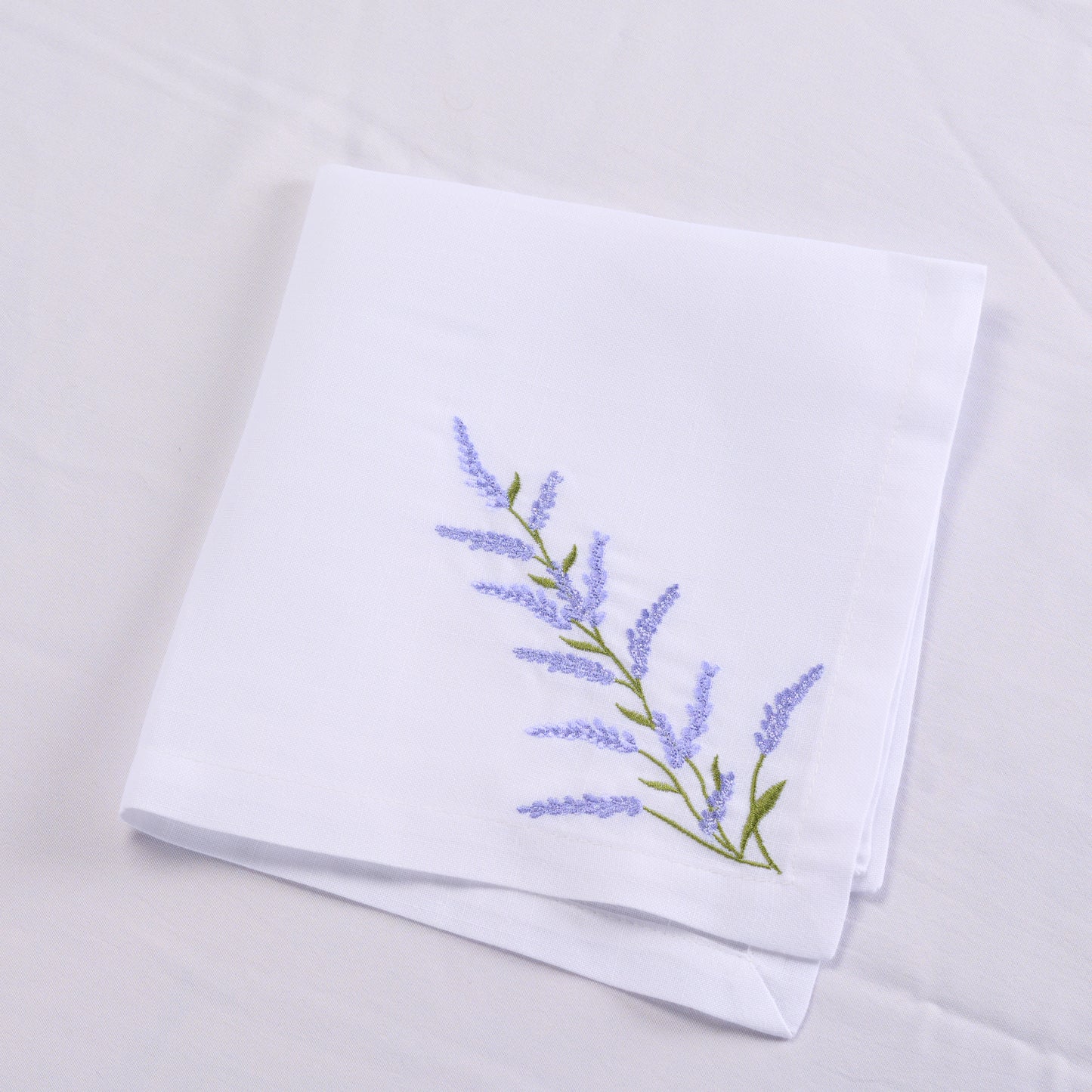 Embroidered Lavender Napkins