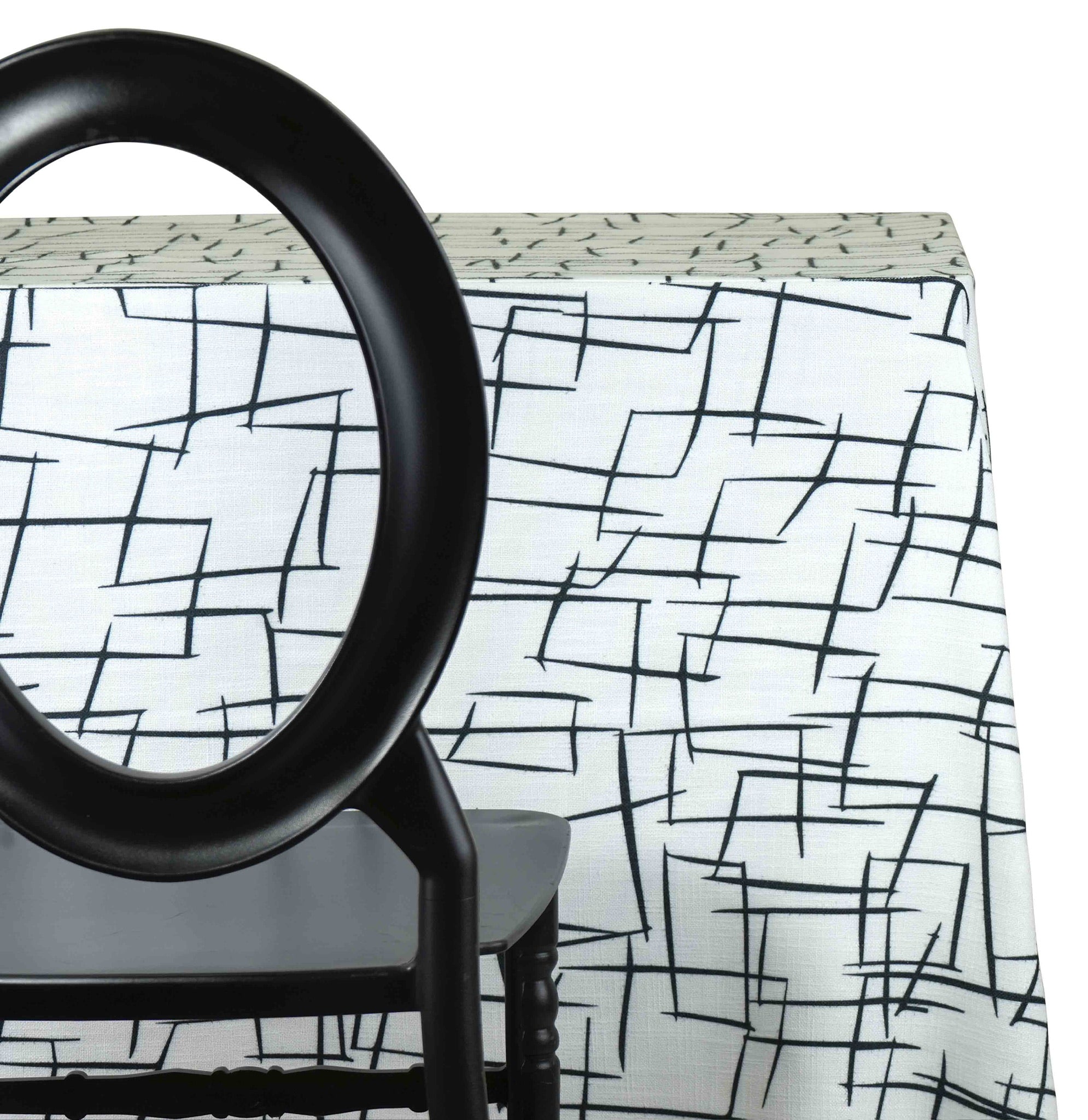 Black And White Table Linens