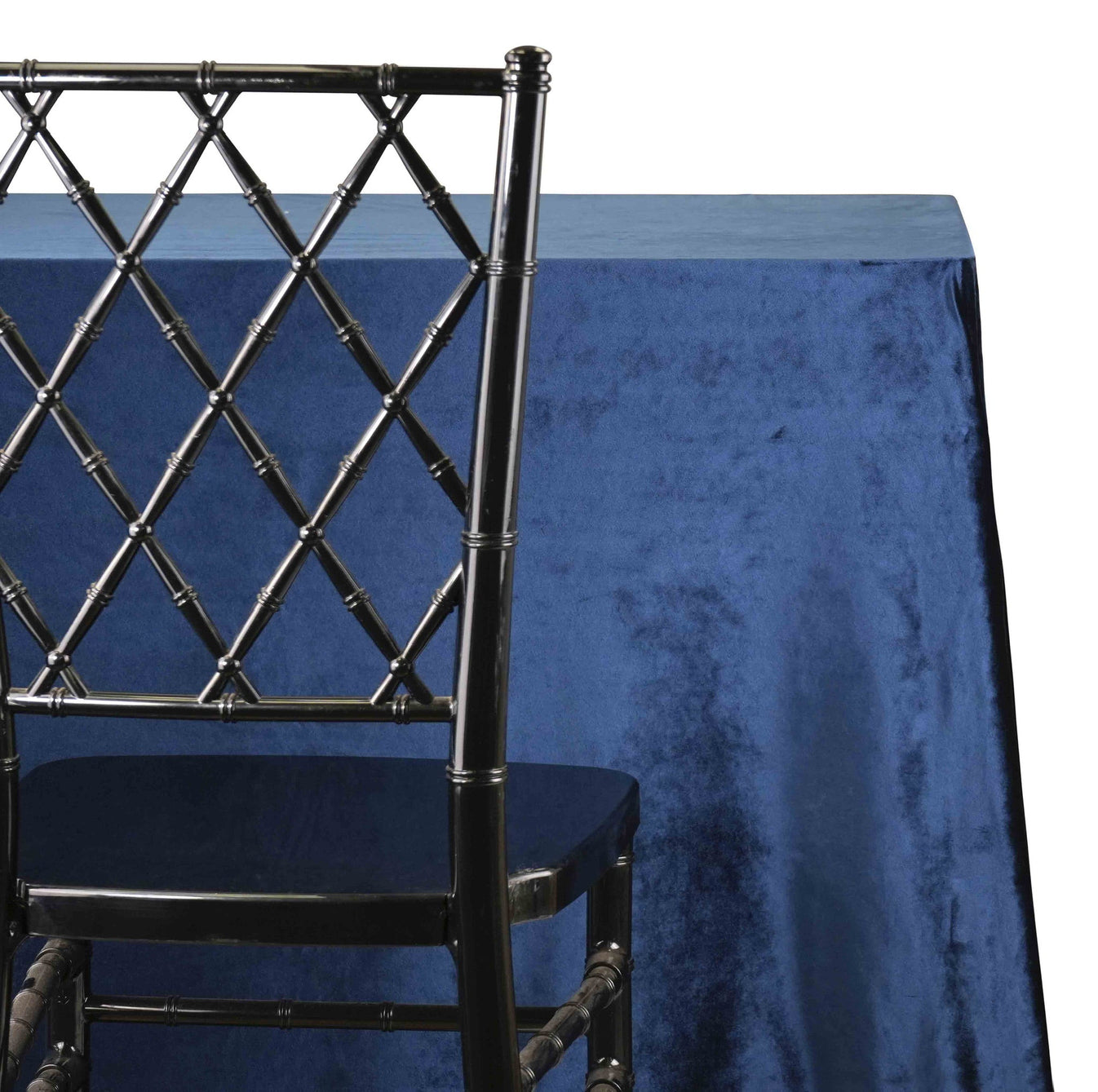 Velvet Navy Blue Table Linen